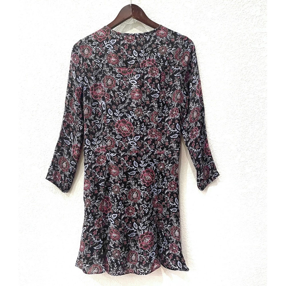 NWT Veronica Beard Printed Silk Tie Front Dress - Picture 10 of 15